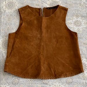 Zara Suede Top